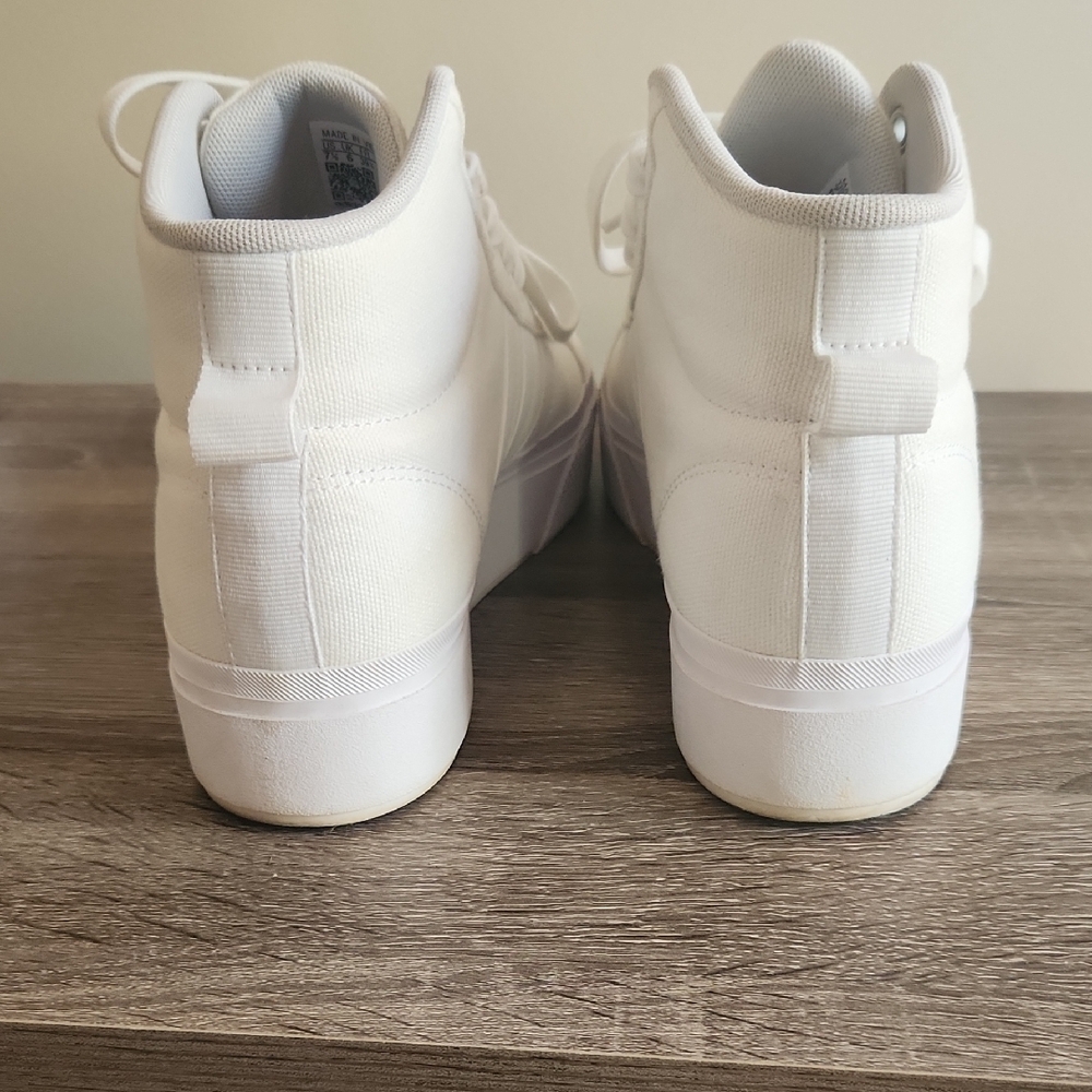 White High-Top Platform Sneakers - Picture 2 of 7